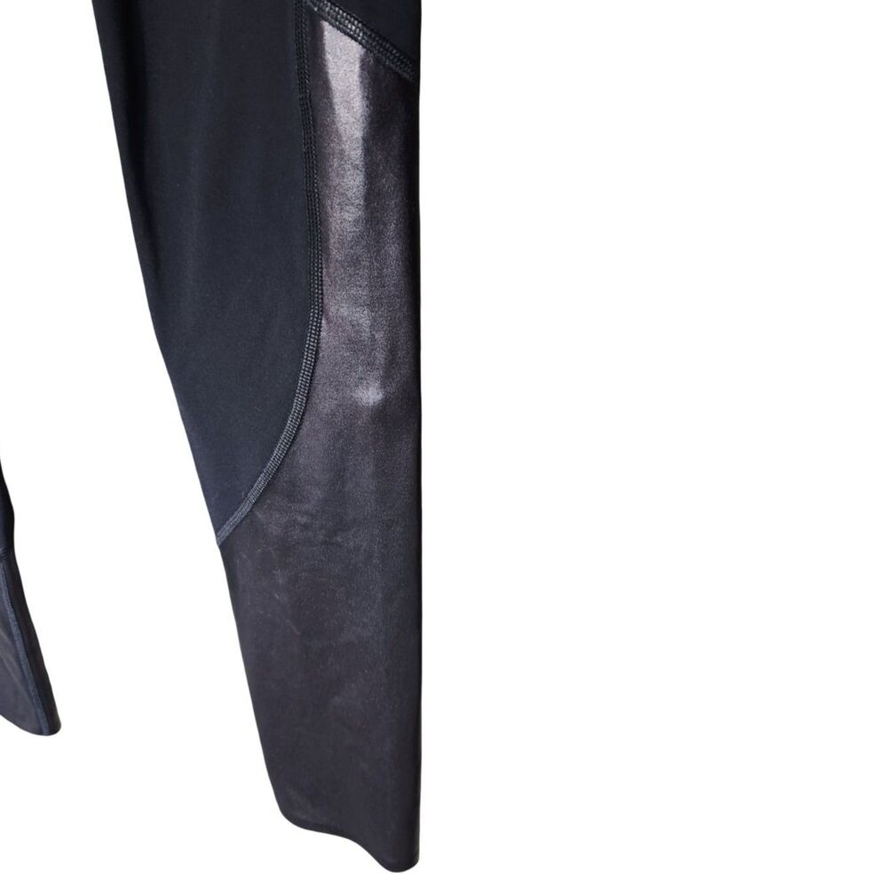 Spanx Every Wear Active Faux Leather Panel Gloss Pocket Leggings Small 20193R - Picture 4 of 7